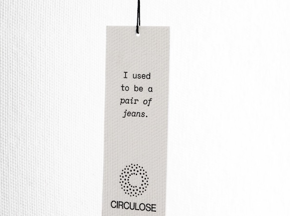 Circulose保养说明标签。©Renewcell。