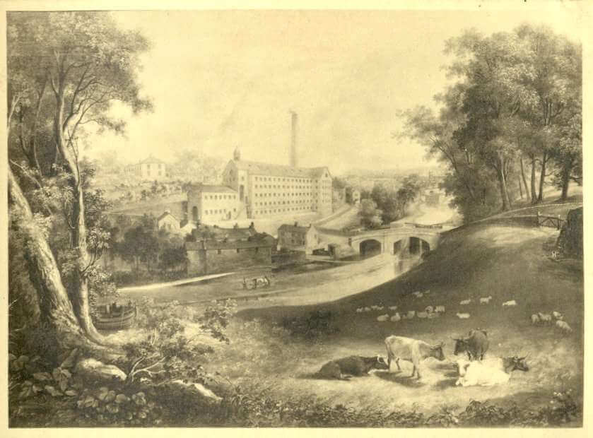 Shaw Lodge Mills，Holdsworth Factory隶属于1830左右。©Camira.