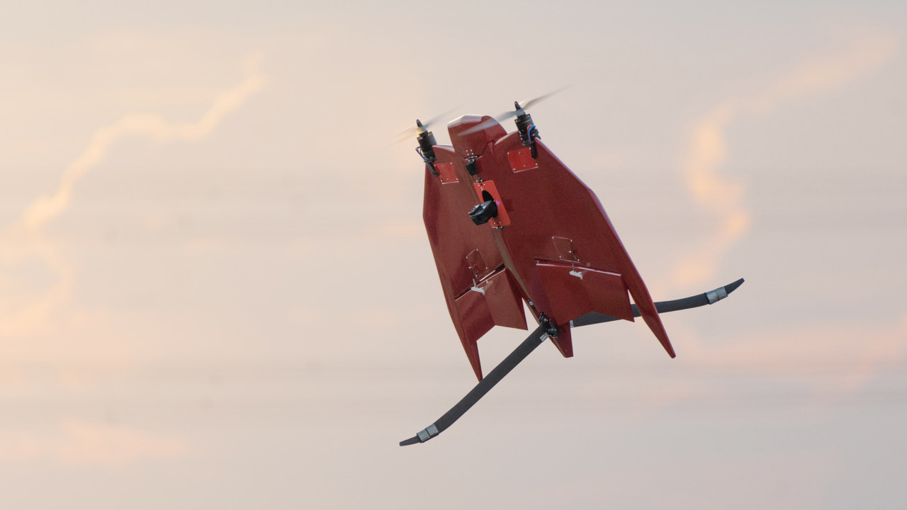 Vetal是一种双旋翼、坐尾、垂直起降（VTOL）无人机。©HG机器人技术
