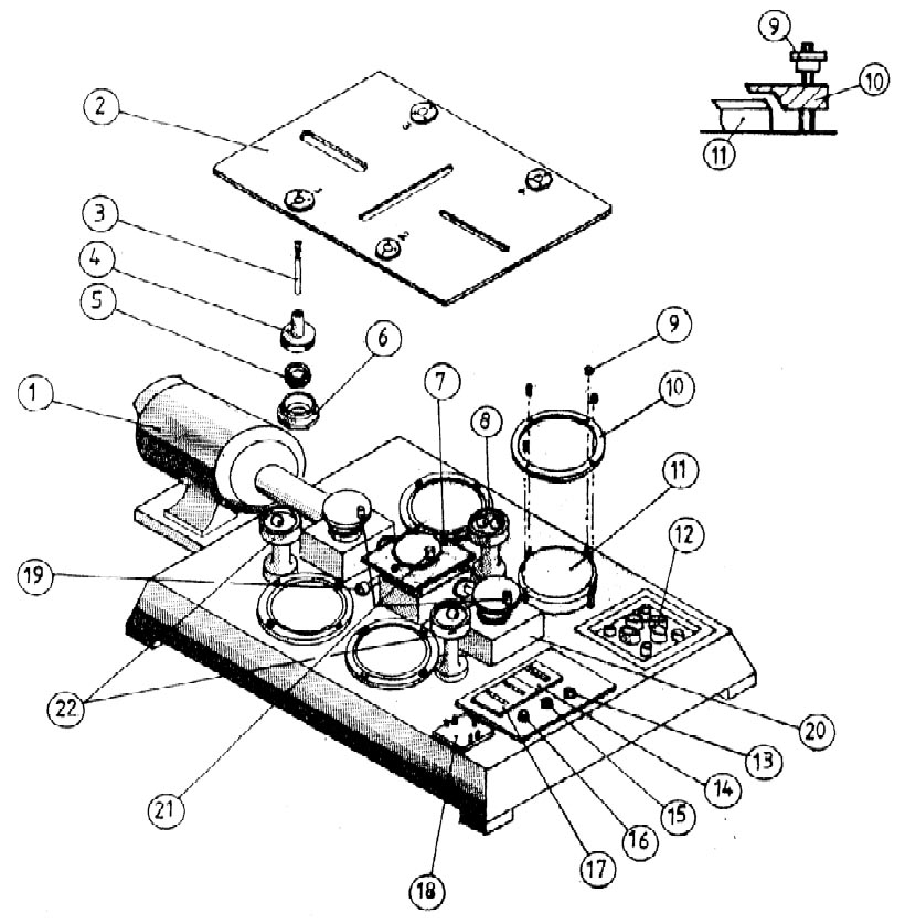 James Heal Martindale测试仪的早期专利设计。©James Heal