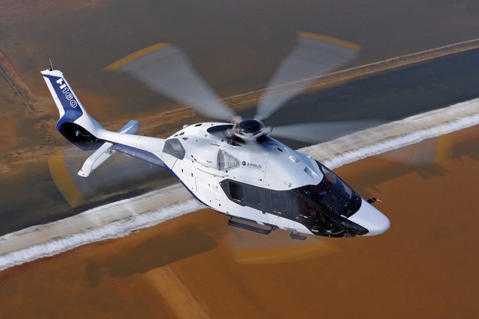 据Porcher Industries介绍，H160是第一款采用复合材料结构的民用直升机。©A. Pecchi -空中客车直升机