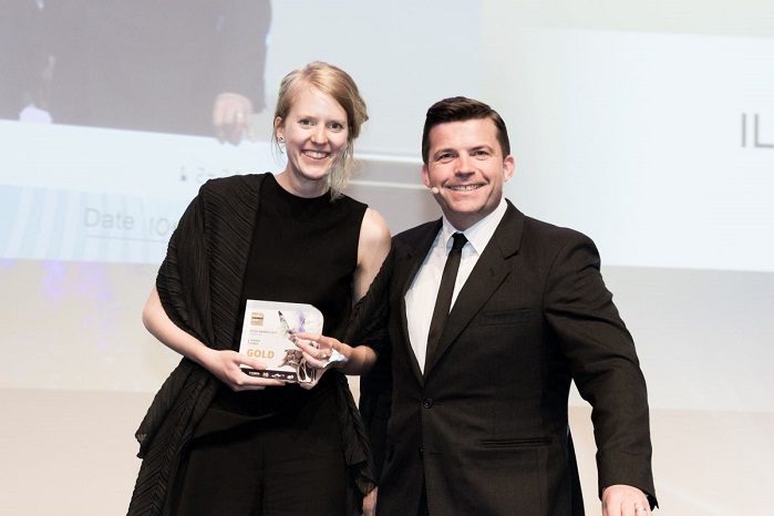 来自荷兰的桑德拉·佐默(Sandra Zomer)获得了去年的青年明星奖。©FESPA